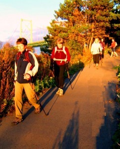Nordic Walking in Seaview Lookoff park
